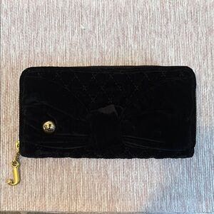 Juicy Couture Black Velvet Wallet